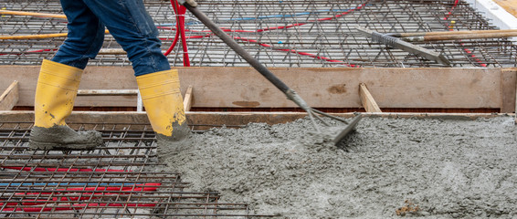 new built house in construction