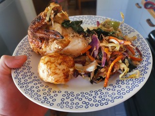 roasted chicken with vegetables 