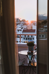 view from the window of a hotel