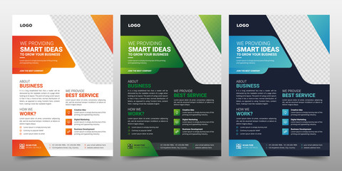 Creative Corporate & Business Flyer Brochure Template Design, abstract business flyer, vector template design. Brochure design, cover, annual report, poster, flyer