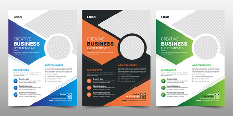 Creative Corporate & Business Flyer Brochure Template Design, abstract business flyer, vector template design. Brochure design, cover, annual report, poster, flyer