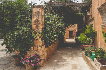 narrow street in the old town