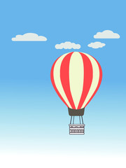 hot air ballon. balloon vector cartoon air-balloon. 