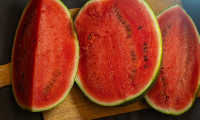 fresh watermelon on a plate