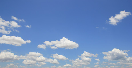 blue sky and clouds