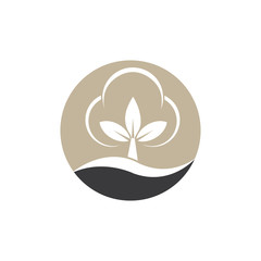 Beauty Cotton flower vector , Simple  icon Cotton flower template symbol nature