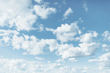 beautiful blue sky with white cloud
