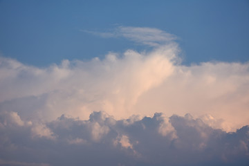 Cloud and sky in twilight time after sunset