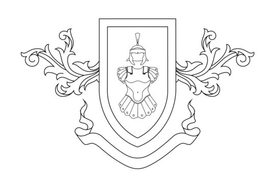 Coat Of Arms Coloring Page