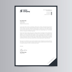 Professional And Modern Letterhead Template Design