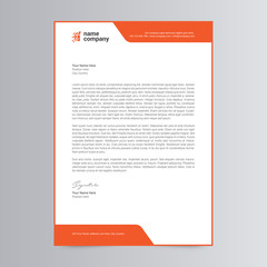 Professional And Modern Letterhead Template Design