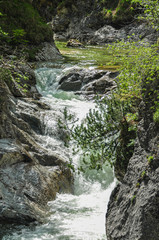 Waterfalls and Cascades in Oetscher National Park, Springtime
