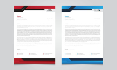 Business style letterhead templates for your project design. Creative Corporate Letterhead, Modern Letterhead, letterhead design vector