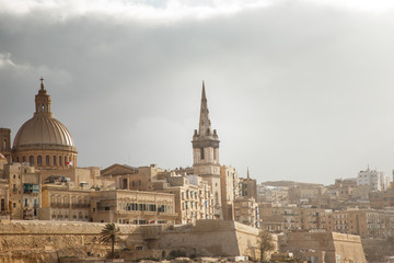 Fototapeta na wymiar Valletta city skyline