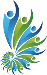 Fototapeta premium teamwork logo