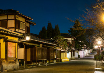 京都　祇園　ねねの道　夜景