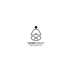 vector logo for business yoga