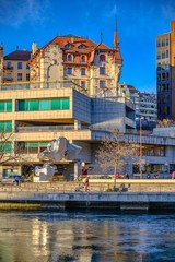 Naklejka premium Ecole du Seujet, Genève