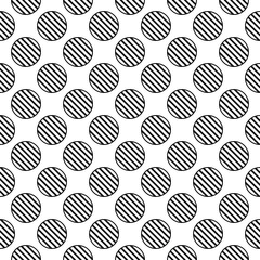 Seamless circled stripes pattern design