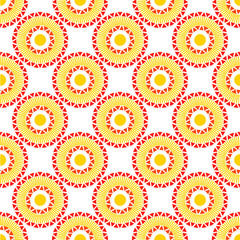 Colorful ornate geometric pattern design