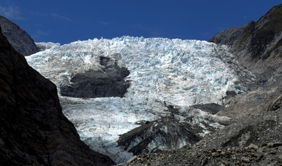 Beautiful view of Franz Josef Glacier, West Coast, South Island, New Zealand