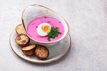 Cold beetroot soup