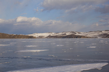 winter landscape in the mountains