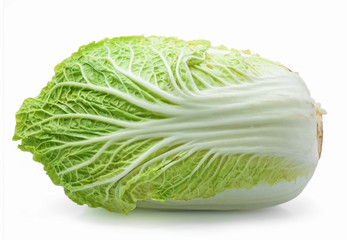Fresh chinese cabbage isolated on white background