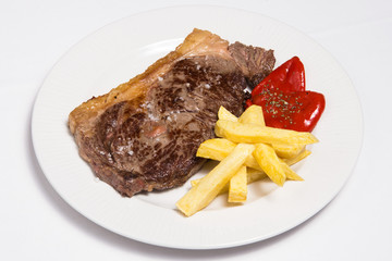 Entrecote steak.