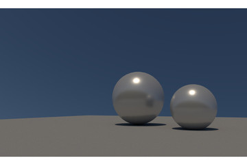 3d render of a glass sphere