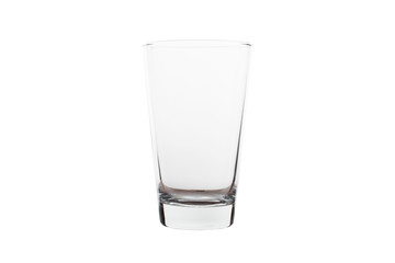 Clear glass. Isolate on white background