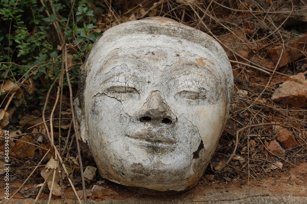 Canvas Prints face of buddha