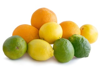 multicolor,juicy and wholesome citrus fruits