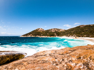 Obraz premium Two people Bay, Australia Occidental