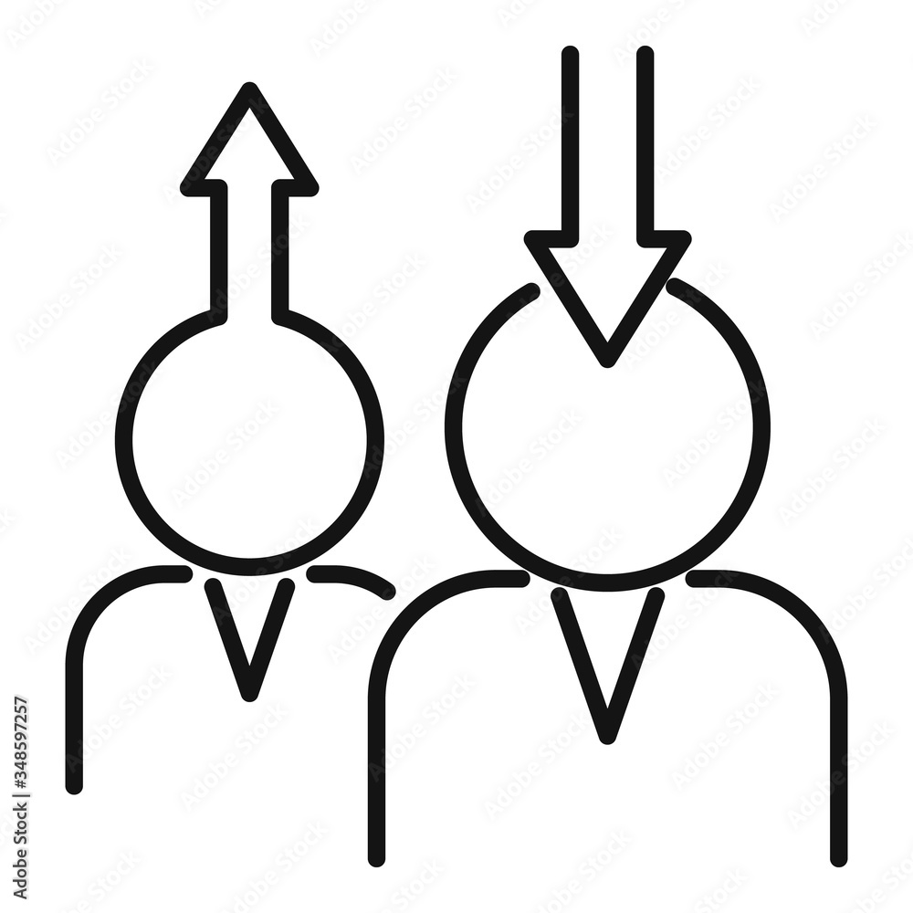 Poster teamwork advice icon. outline teamwork advice vector icon for web design isolated on white backgroun