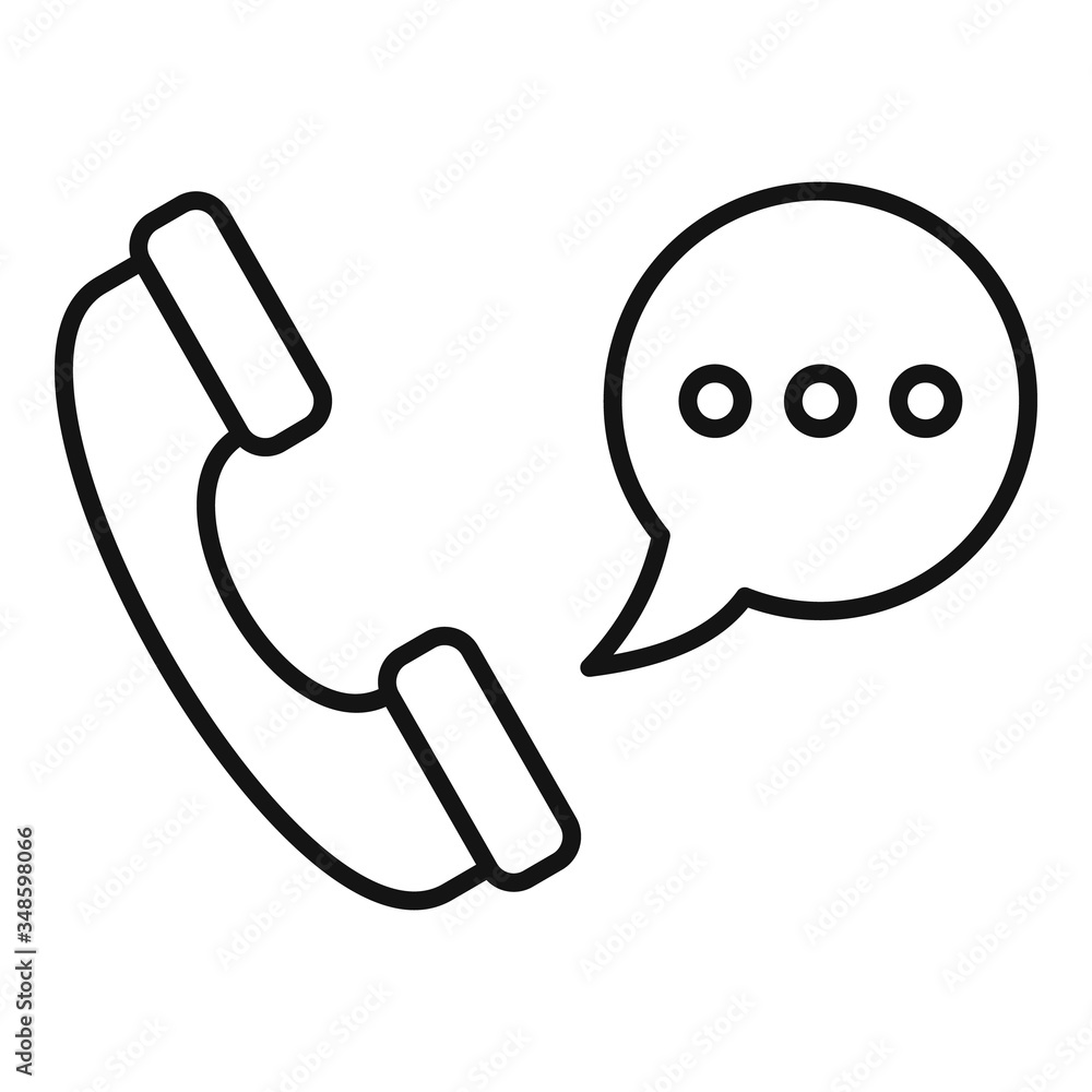 Poster call center help icon. outline call center help vector icon for web design isolated on white backgro