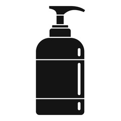 Disinfectant dispenser bottle icon. Simple illustration of disinfectant dispenser bottle vector icon for web design isolated on white background