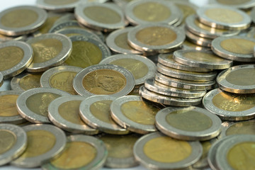 Thai coins, ten baht per coin