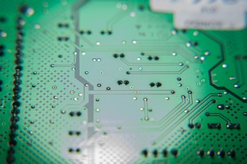 Electronic card-board with some components.