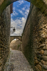 Fortified medieval city of Carcassonne in France.