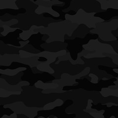 
Blue camouflage seamless pattern white spots repeat print. Vector