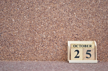 October 25, Empty gravel background.