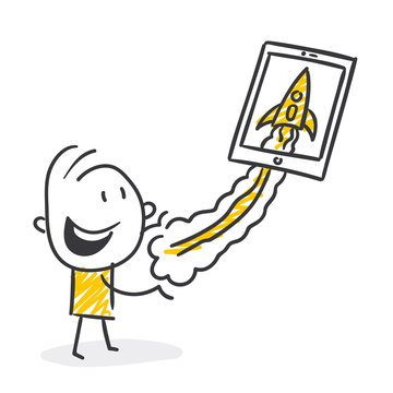 Strichfiguren / Strichm&auml;nnchen: Startup. (Nr. 513)