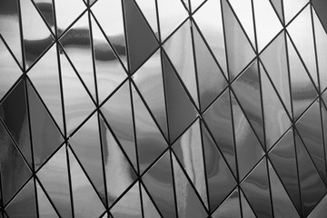 Metal wall of triangles