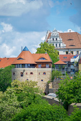 Obraz premium Mühlbastei und Ortenburg Bautzen