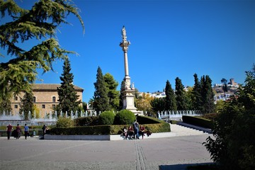 GRANADA, España, Jardines del Triunfo. 19 de noviembre 2016