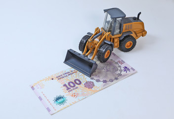 Fototapeta premium Finance and investments in civil construction