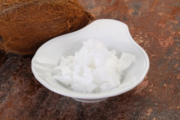 Dietary Coconut oil in the bowl