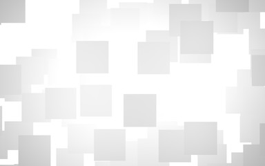 White abstract background. Misty backdrop with grey squares. 3D illustration