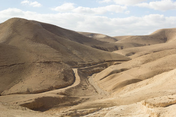 Deserts and valleys in the middle east
